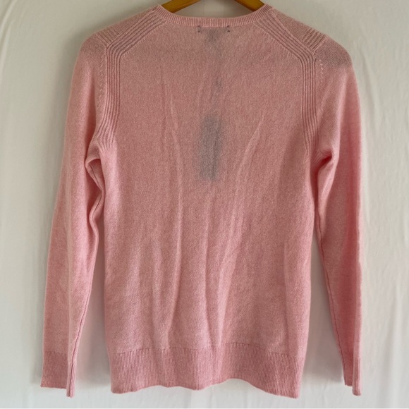 Saks Fifth Avenue Baby Pink Cashmere Sweater Size S - Picture 9 of 11